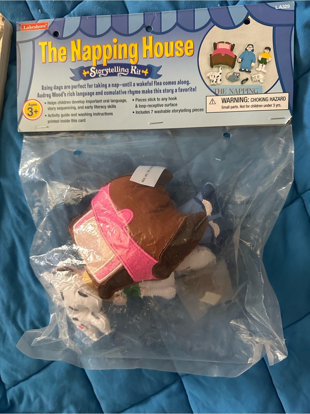 Frye The Napping House Storytelling Plush Set - Pink & Brown